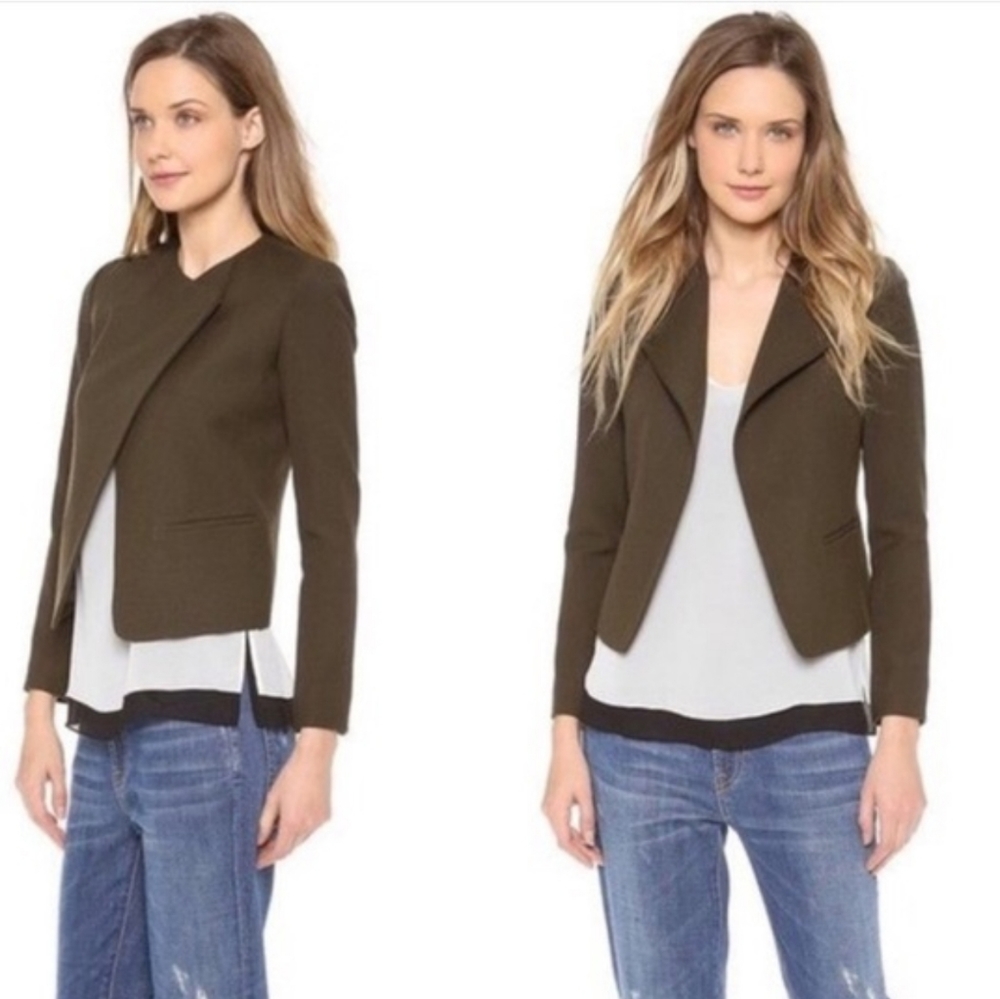 Vince High Double Closure Wool Jacket Size 2